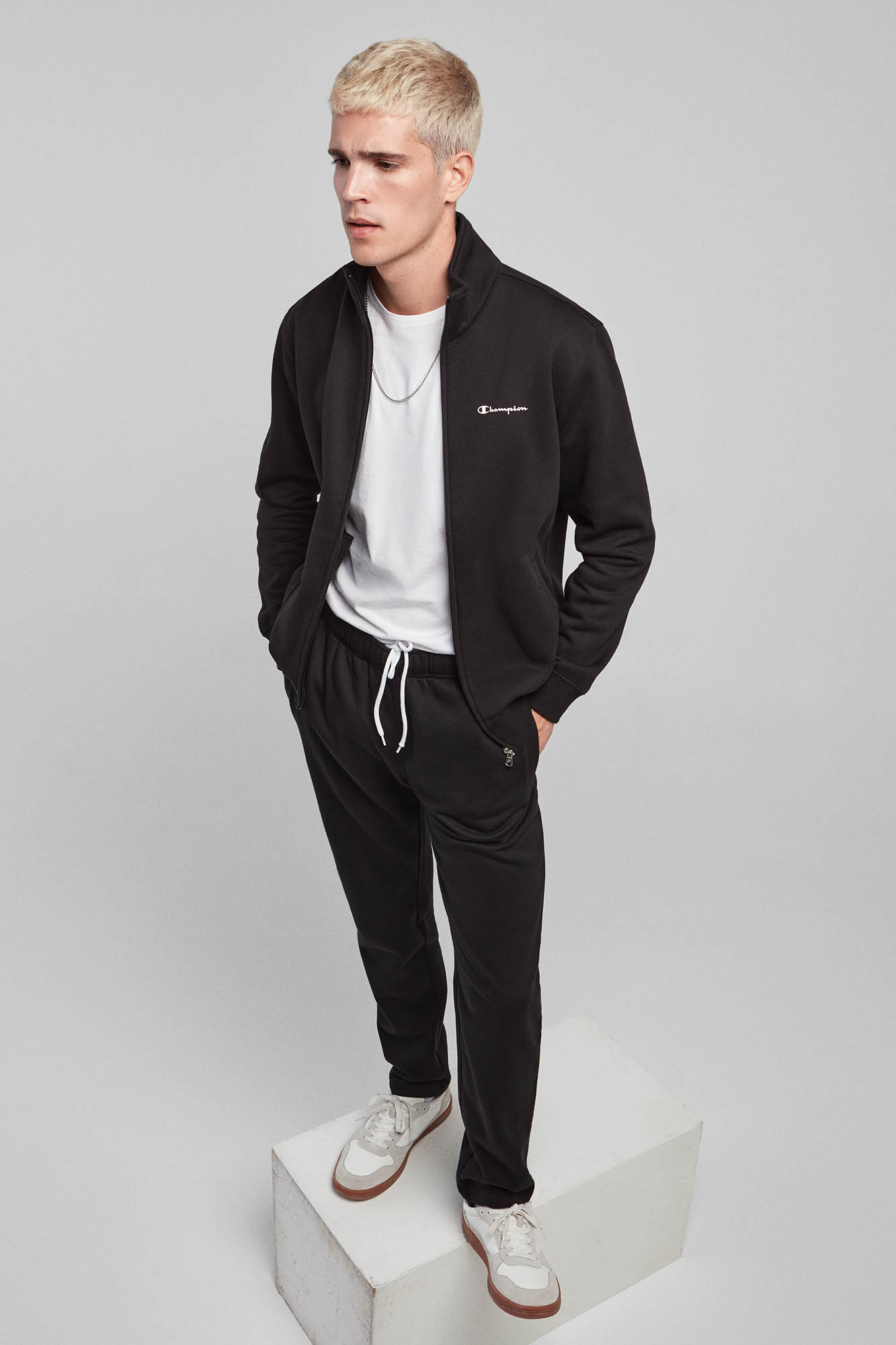 Grey champion hotsell tracksuit mens