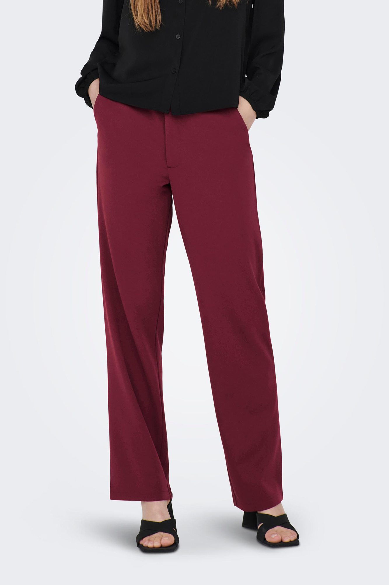Pantal n Recto De Tiro Medio Pantalones De Mujer SPF pantal-n-recto-de-tiro-medio-pantalones-de-mujer-spf