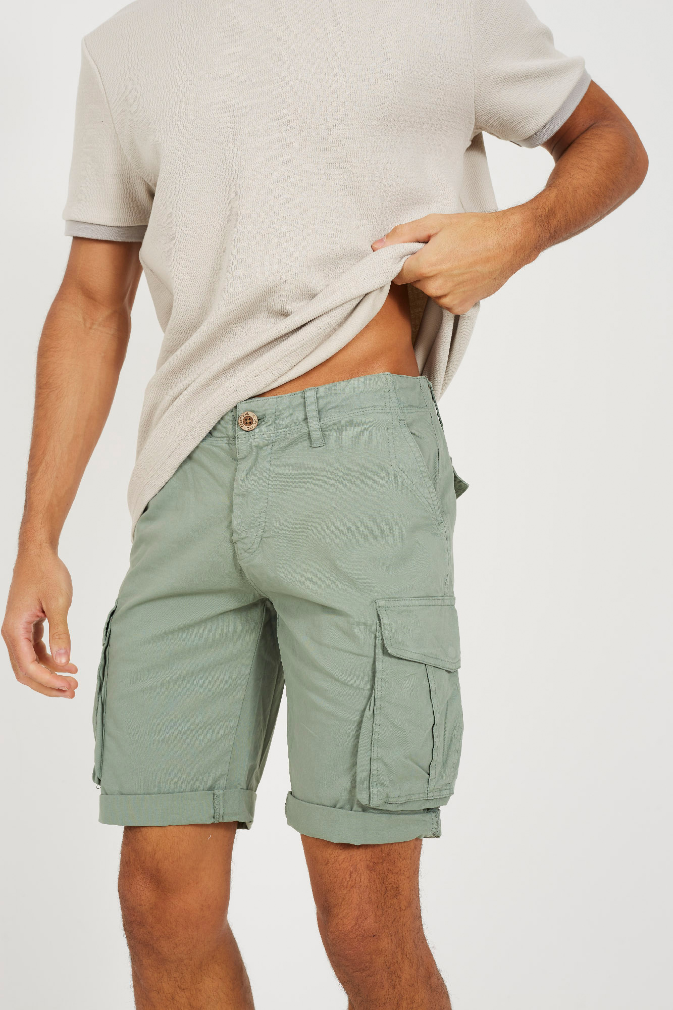 Pantalones Cortos Shorts Verano Hombre Bermudas Cargo Verano