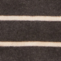 Springfield Strickpullover mit Streifen und V-Ausschnitt schwarz