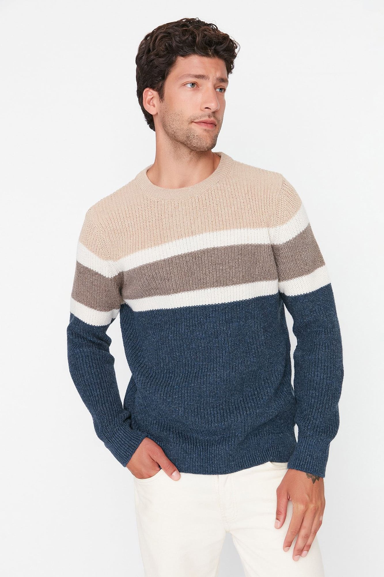 Jersey estructura bicolor | Jerséis para hombre | SPF