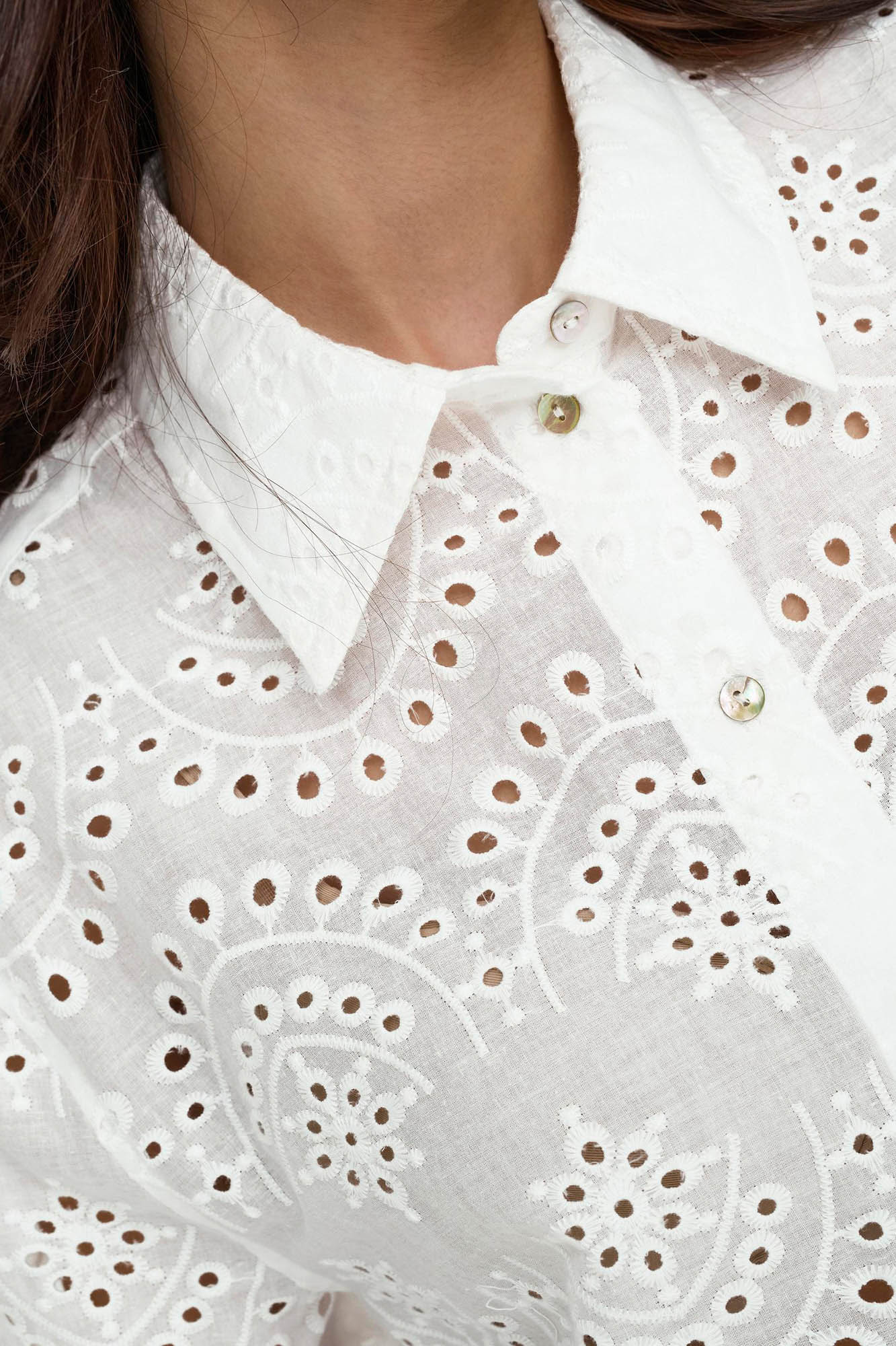 Camisa Bordada Camisas Blancas Cortefiel Camisa Manga Larga