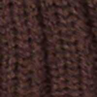 Springfield Ribbed knitted hat with folded brim brown