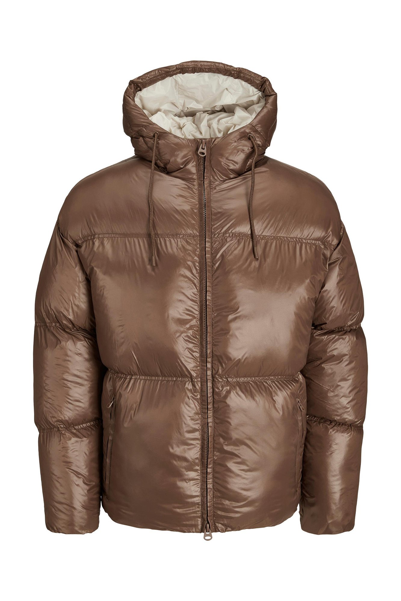 Vince leather clearance puffer jacket