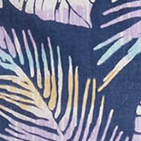 Springfield Hemd Tropical-Print bläulich