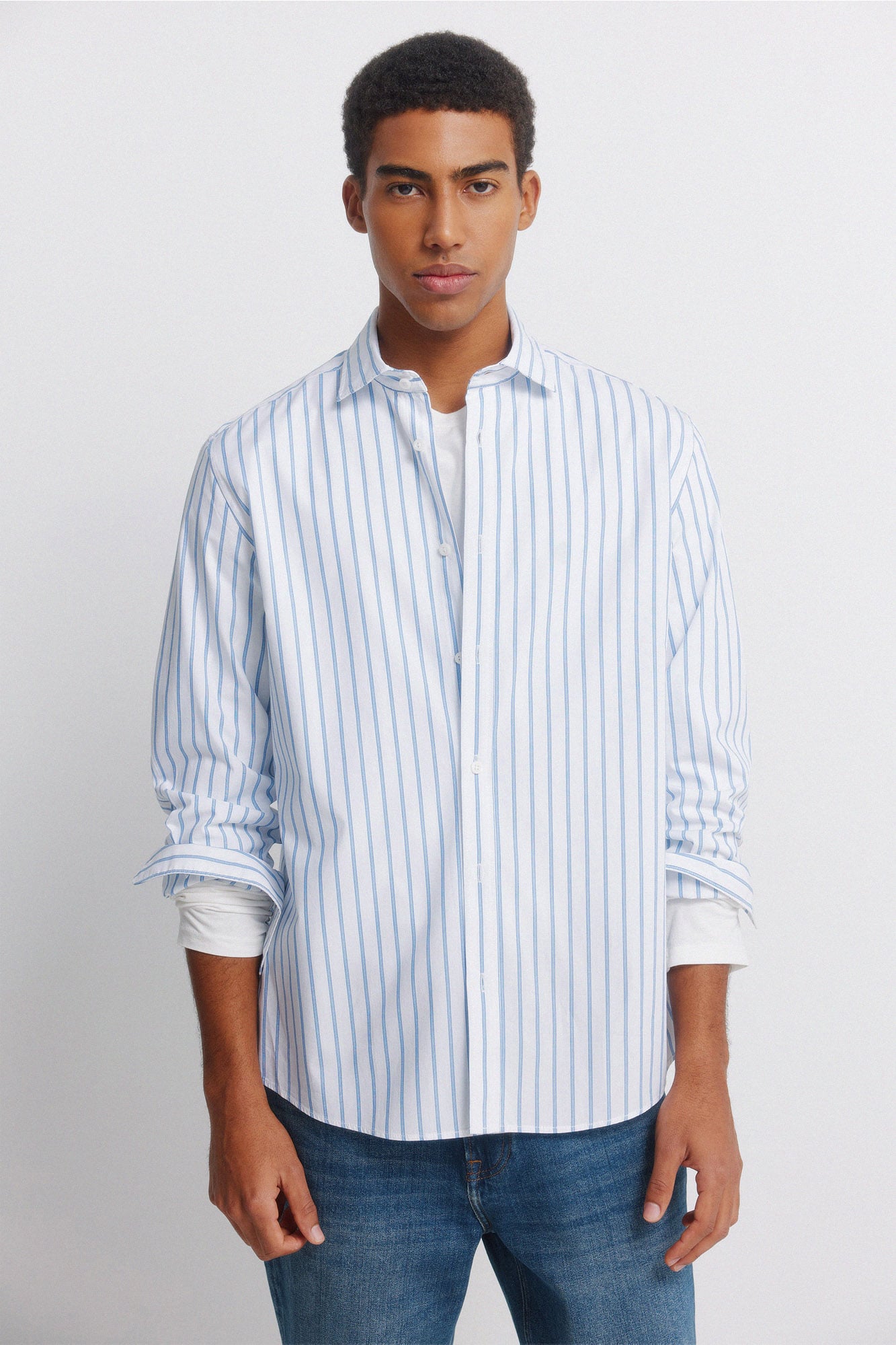 Camisa Barca Popelin Stretch