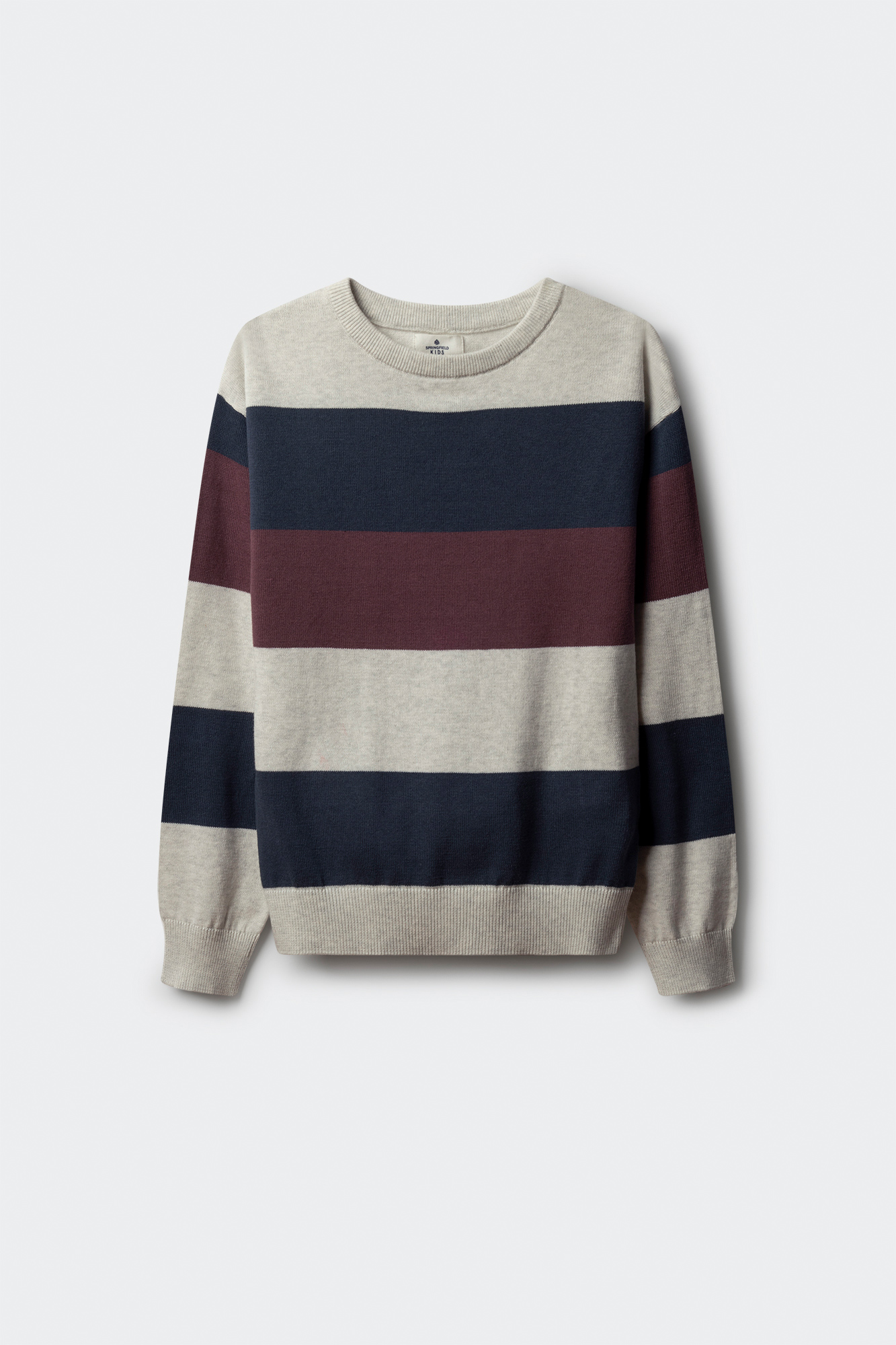 SPRINGFIELD T-Shirt Chenille Rayé Enfant Fille - Doux Et Tendance - Tricot Confortable Pour Fille