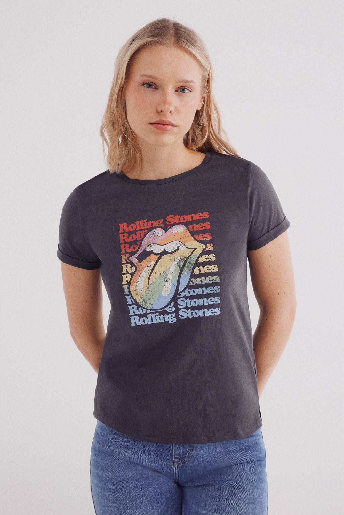 Rock Off Ladies The Rolling Stones Blue Havana Cuba Ufficiale Donne Maglietta Signore Medium 105736680