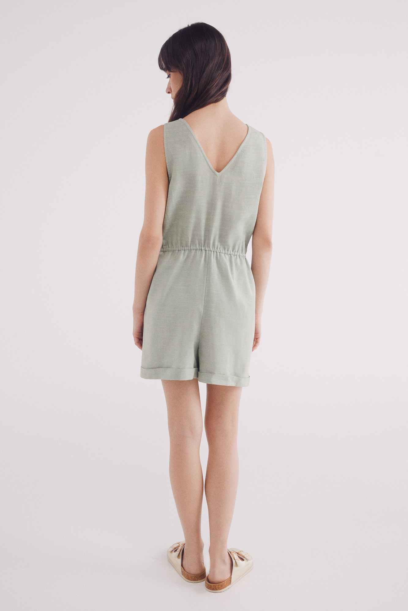 Springfield Monos Fresquitos Mujer Mono Corto Algodón Monos De