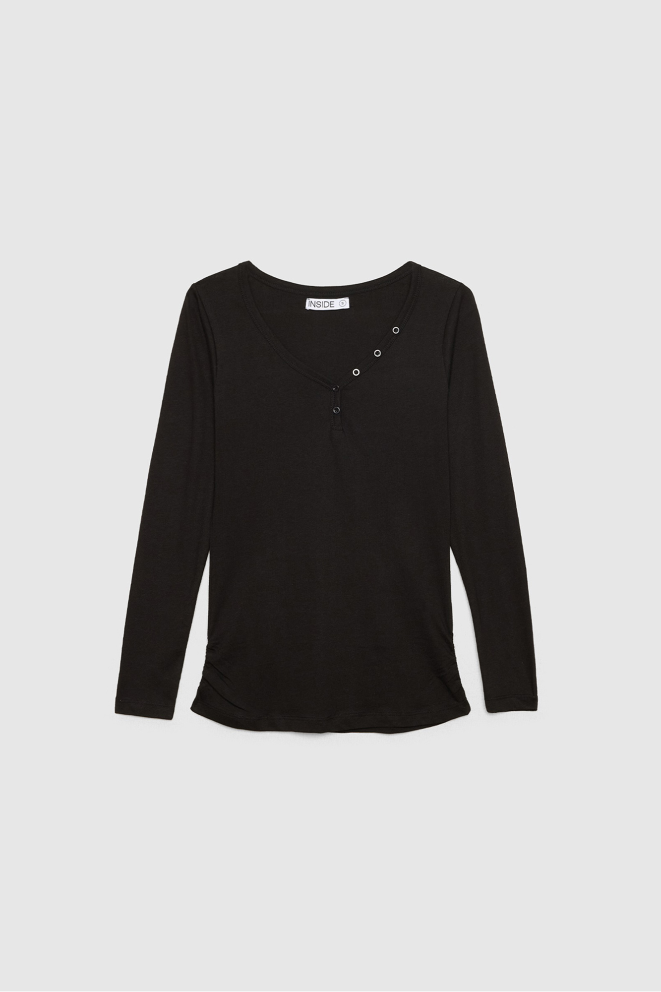 Camiseta Básica Camisetas Manga Larga Mujer Inside Manga Corta