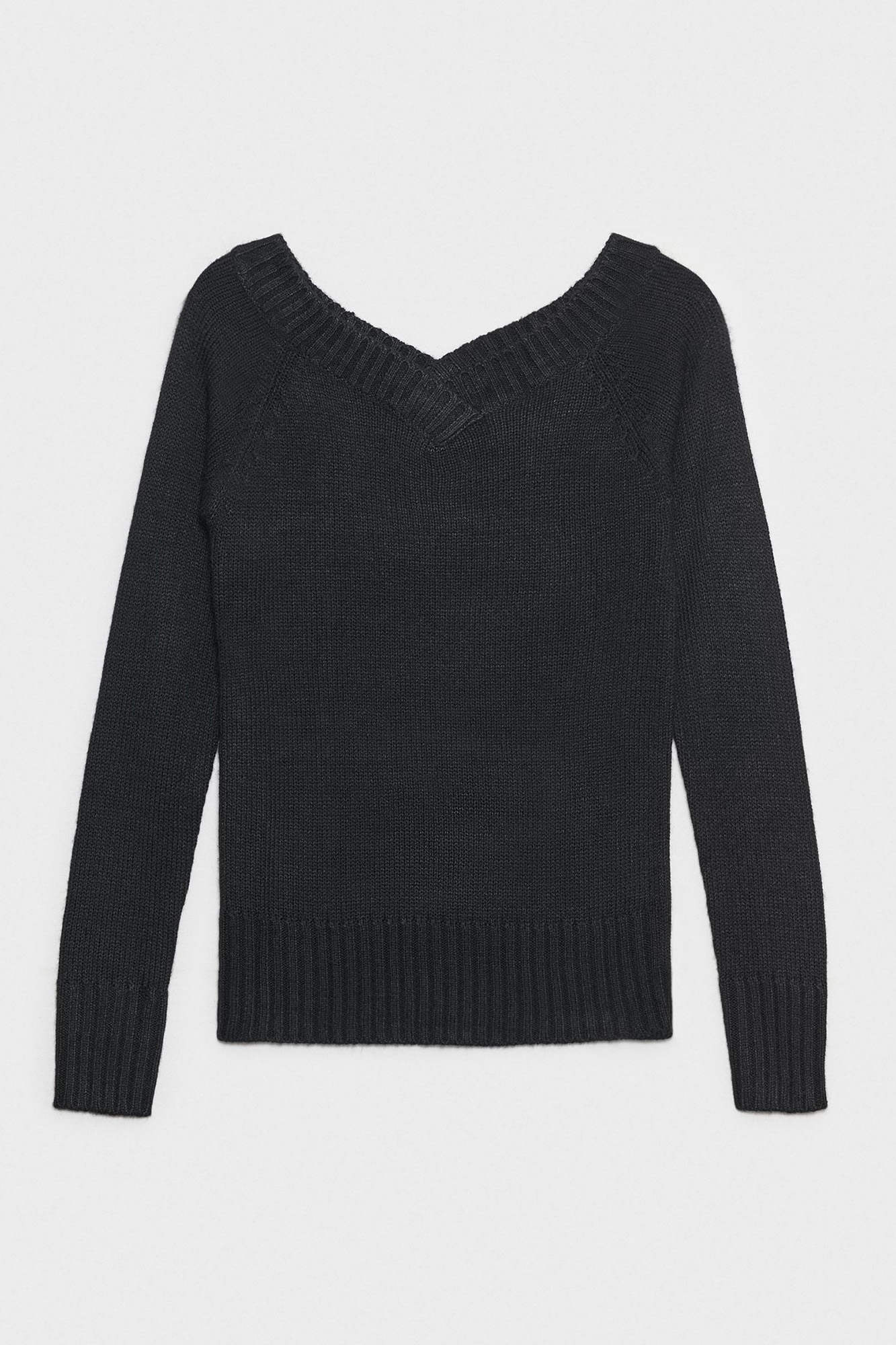 V Ausschnitt Hm Schwarzer Pullover Schwarzer Pullover Mit V