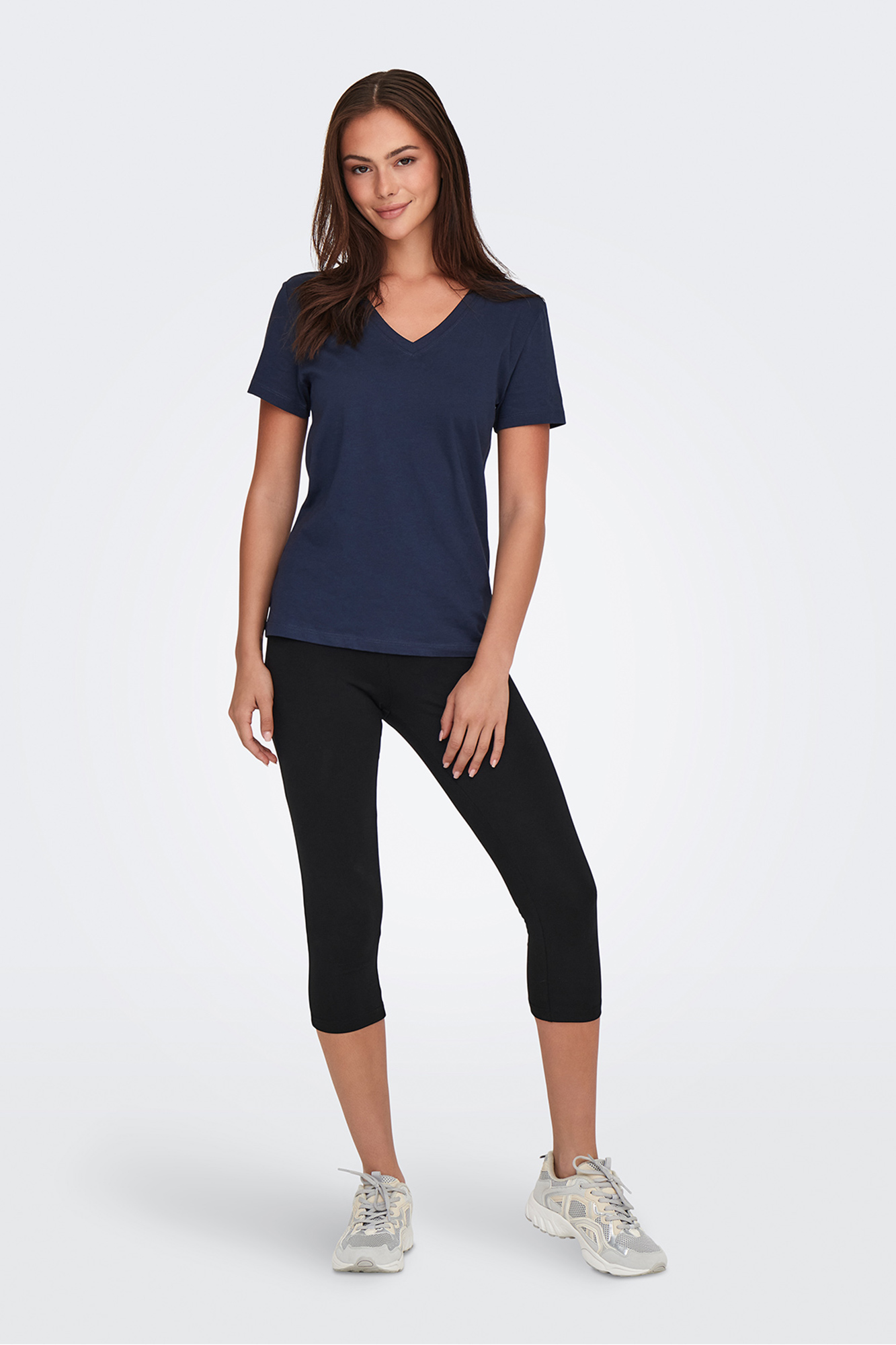 Leggings Capri Jockey Mujer - Algodón Elástico, Cintura Ancha, Absorbe Humedad, Para Deporte