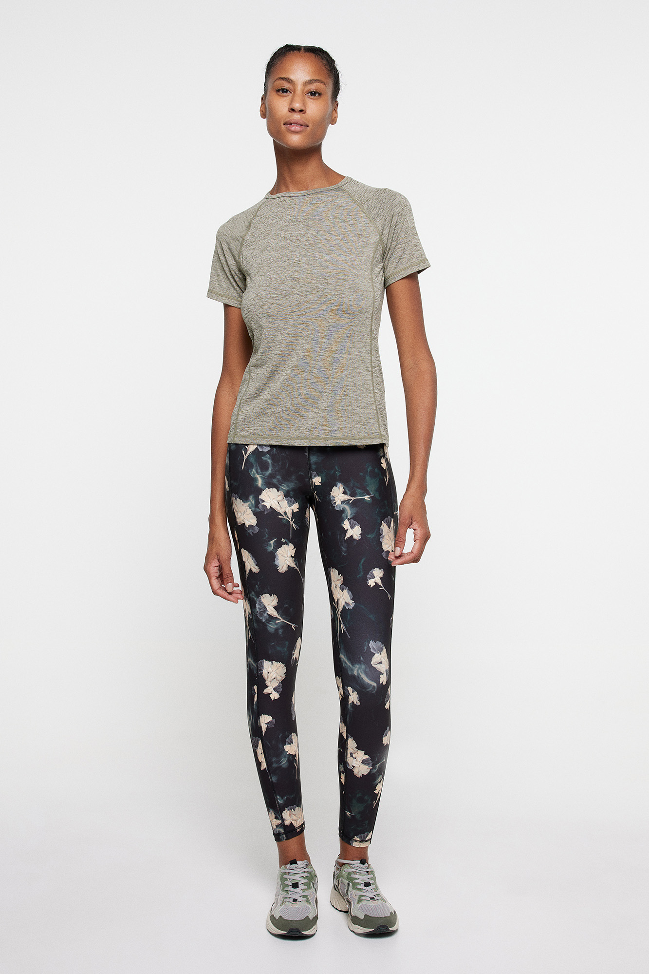 Legging estampado flores Leggings deportivos y joggers para mujer SPF