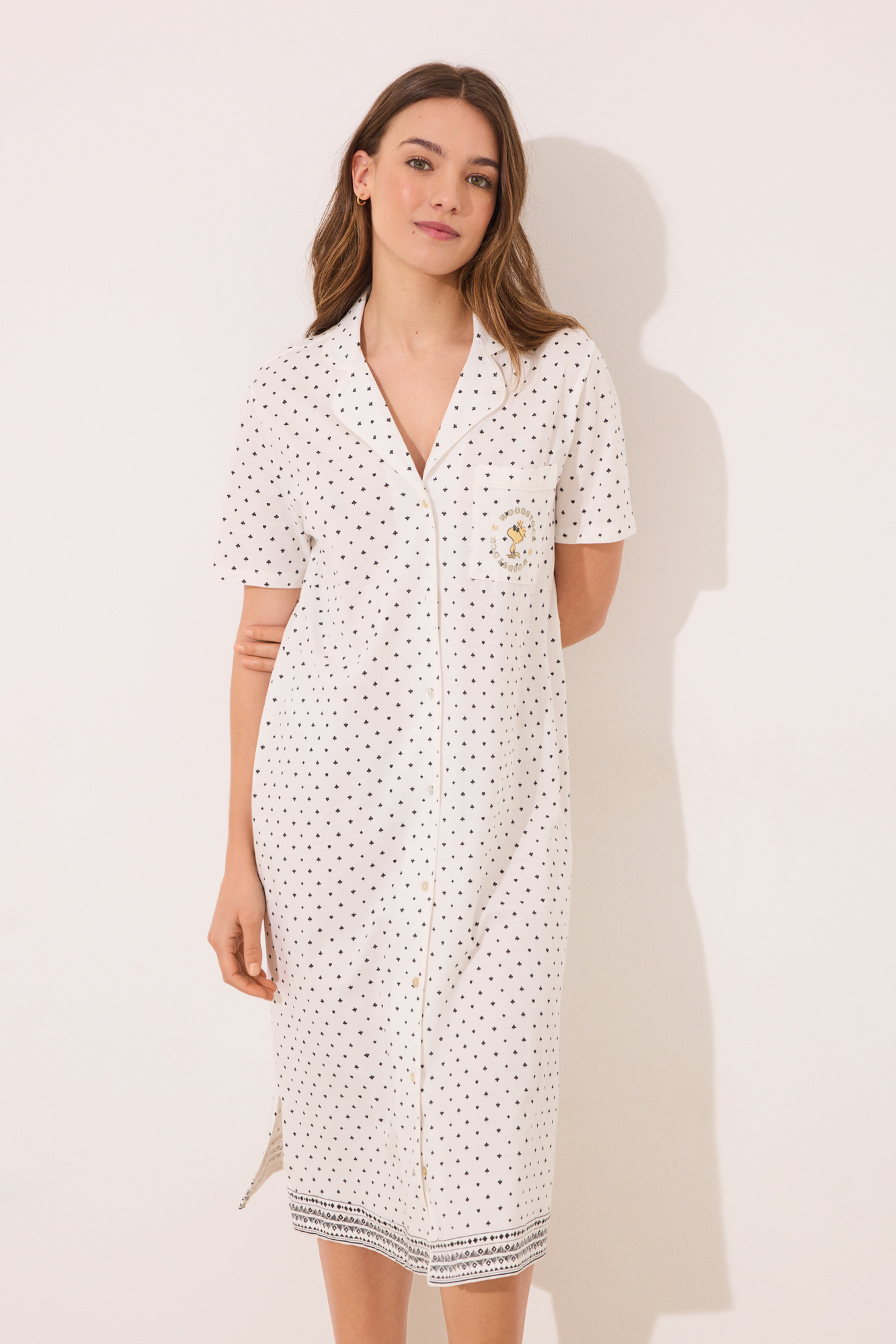 YOZLY - Camisones De Algodón Para Mujer, Bordado Sin Mangas, Con